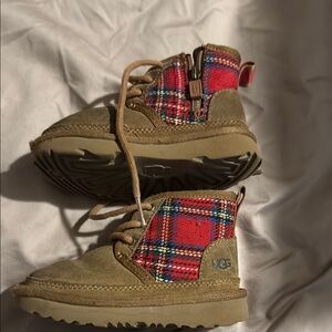 UGG Kids Plaid Boots